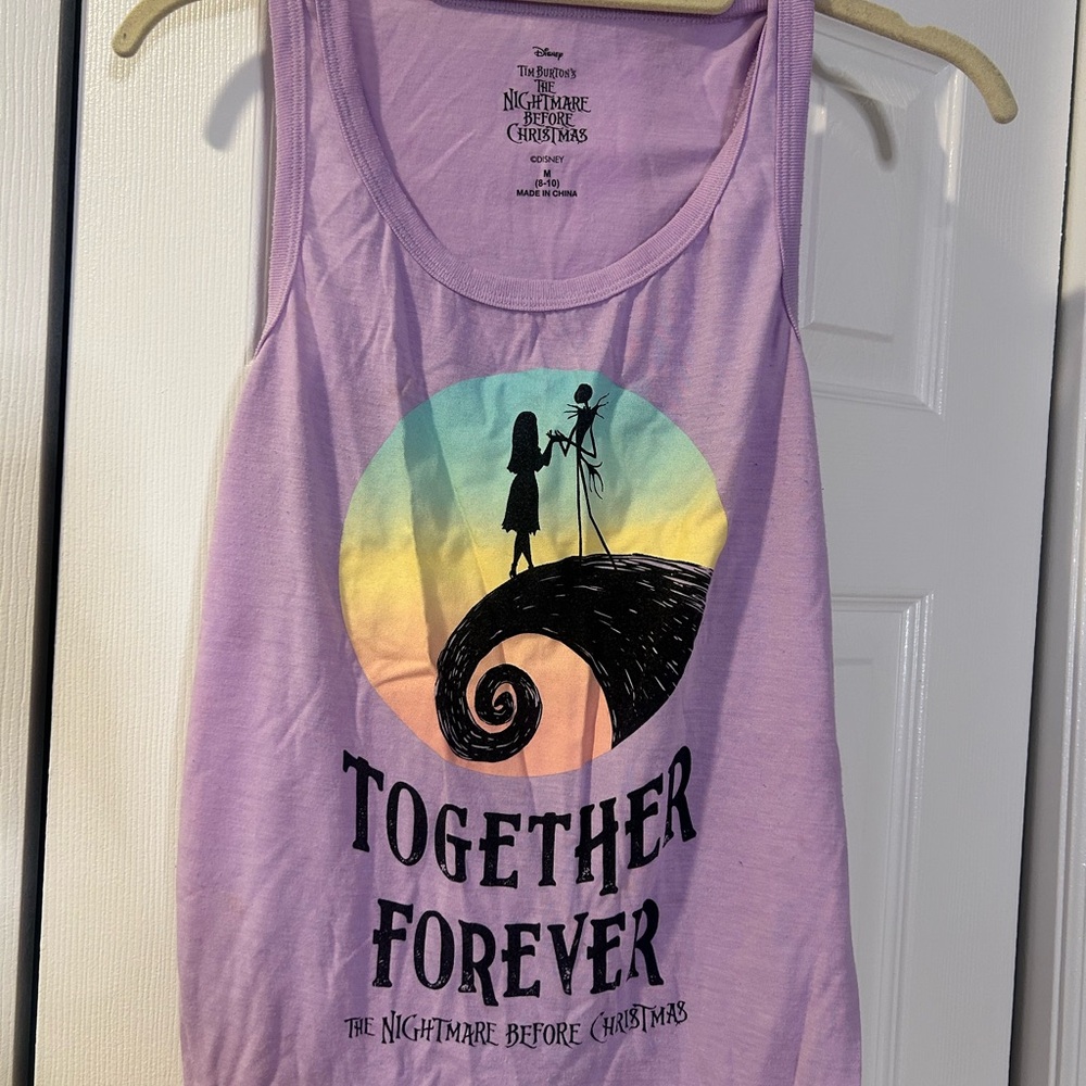 Disney Purple Tank Top The Nightmare Before Christmas